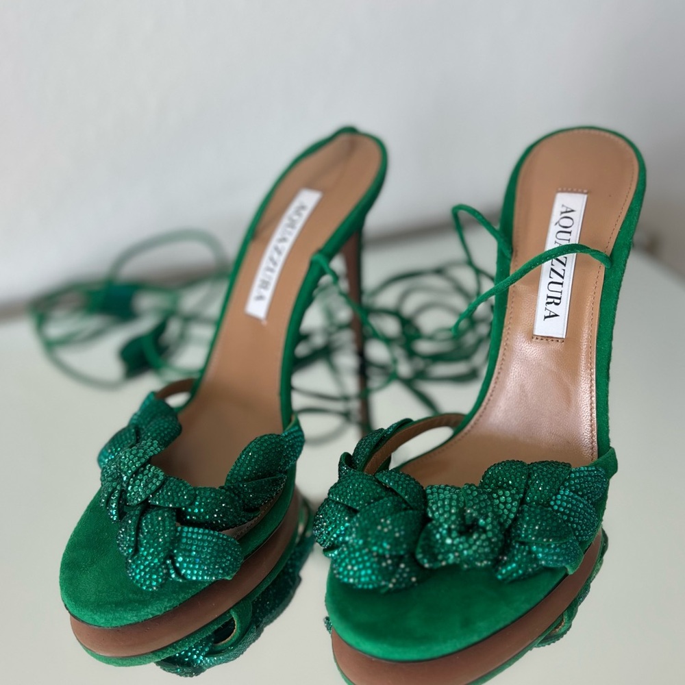 Like new Aquazzura 105mm Galactic Flower Sandals 37 $1,395 - Picture 7 of 13